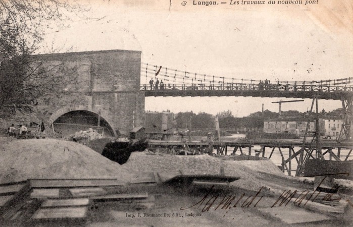 langon les travaux du nouveau pont