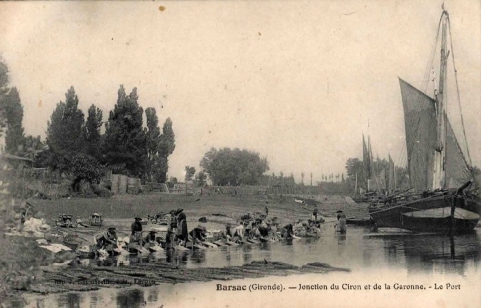 Barsac Jonction du Ciron et de la Garonne Le Port