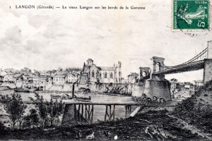 06 Le vieux Langon sur les bords de la Garonne