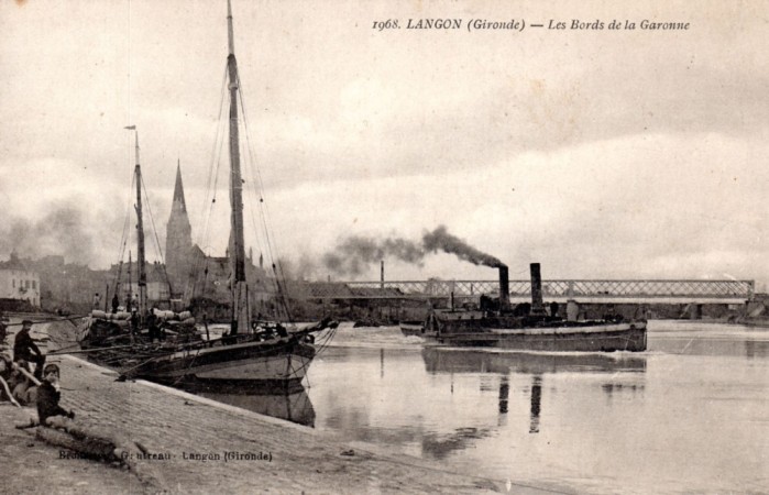 08 Langon Les bords de Garonne