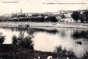 La Reole Vue generale sur les bords de Garonne