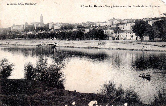 La Reole Vue generale sur les bords de Garonne