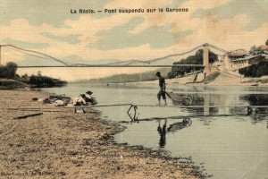 La reole Pont suspendu