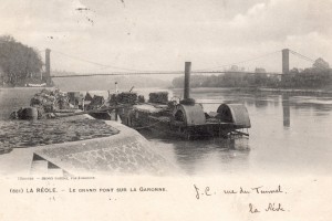 la reole le grand pont sur la garonne