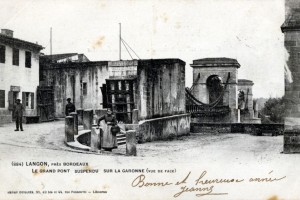 150 langon entr  e du pont suspendu