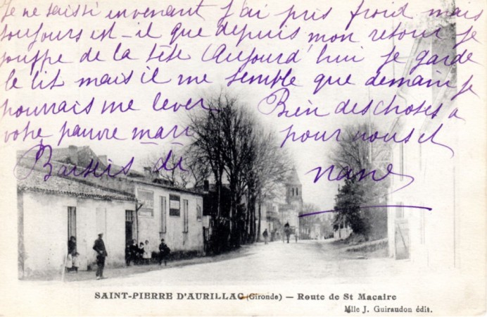 CPA St Pierre La route de St Macaire