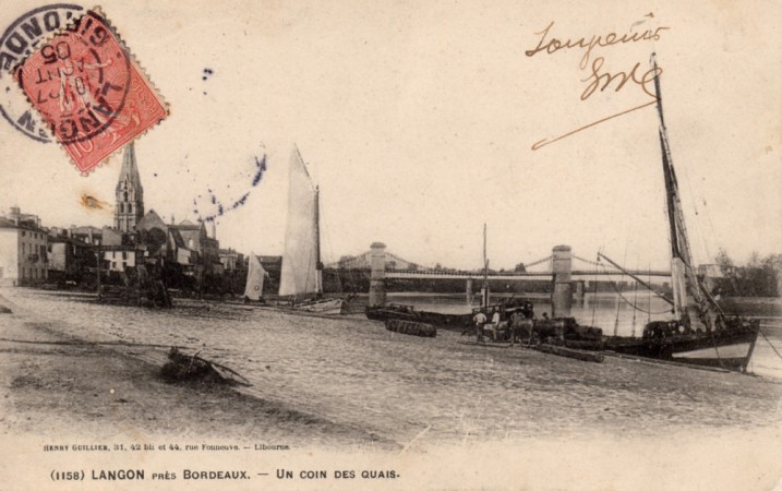 Langon Un coin des quais