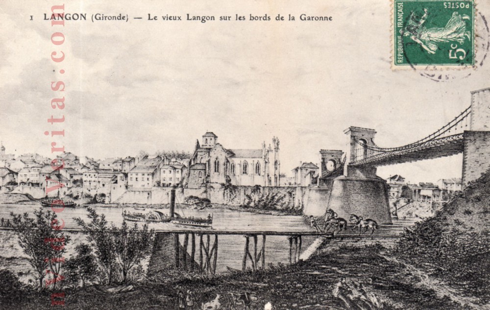 langon le vieux langon sur les bords de la garonne