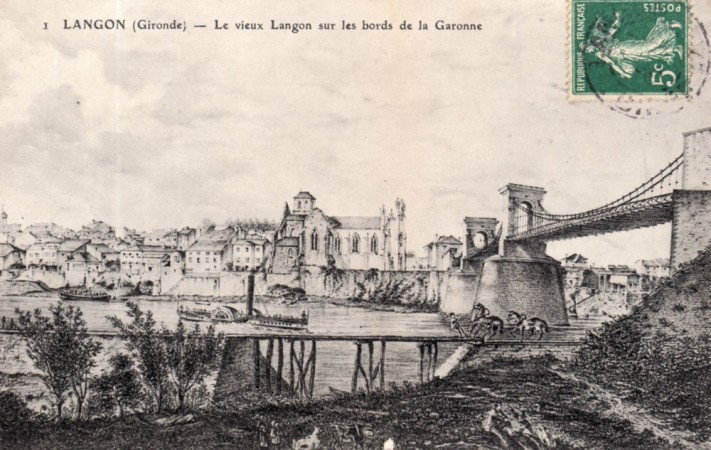 langon le vieux langon sur les bords de la garonne