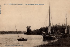 podensac  giironde  coin pittoresque sur la garonne