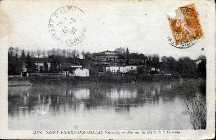 17 4 2175 saint pierre d aurillac  gironde  vue sur les bords de la garonne