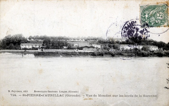 22 1  724 st pierre d aurillac  gironde  vue de mondiet sur les bords de la garonne