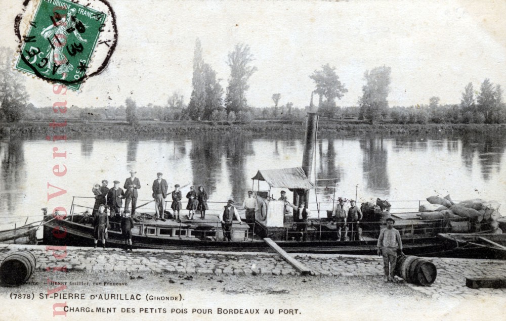 4 14  st pierre d aurillac bords de la garonne chargement de petits pois