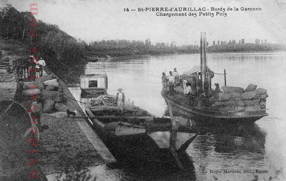 5 st pierre d aurillac bords de garonne chargement des petits pois