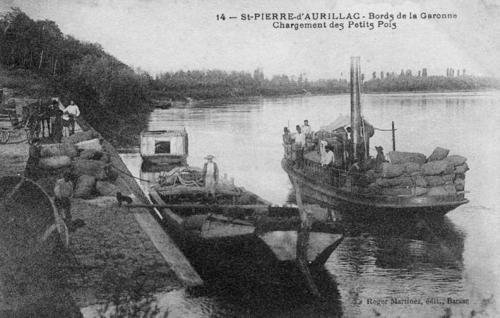 5 st pierre d aurillac bords de garonne chargement des petits pois