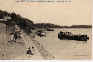 6 2174 saint pierre d aurillac  girond  un coin du port