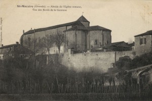 Saint Macaire Abside de l Eglise Romane