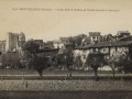 Saint Macaire Vieille Ville et Chateau de Tardes vus de la Garonne