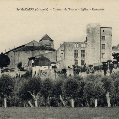 Saint Macaire hateau de Tardes Eglise Remparts