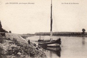 Toulenne pres langon les bords de Garonne