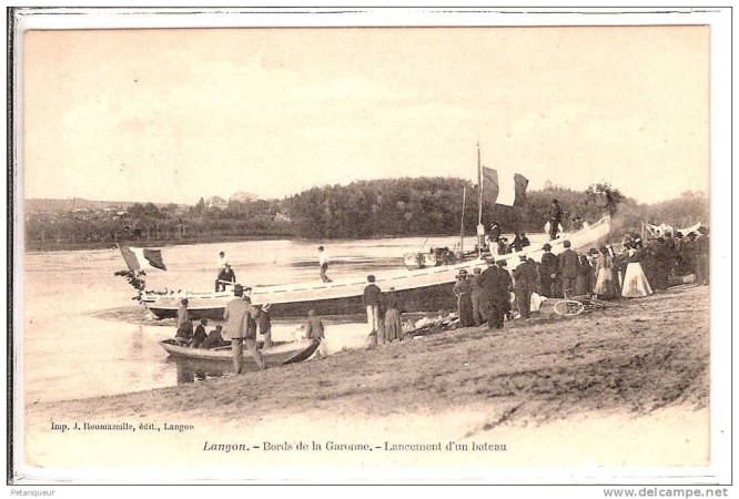 langon lancement d un bateau