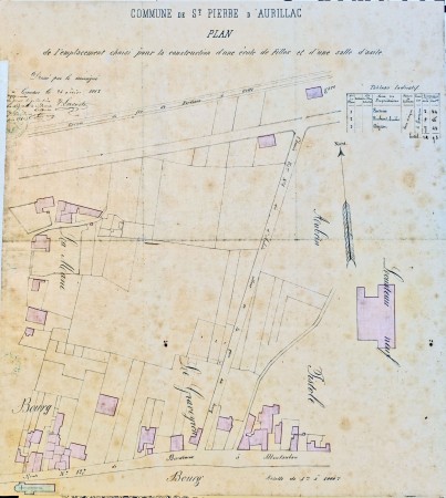plan de spa pour l installation de l ecole des filles