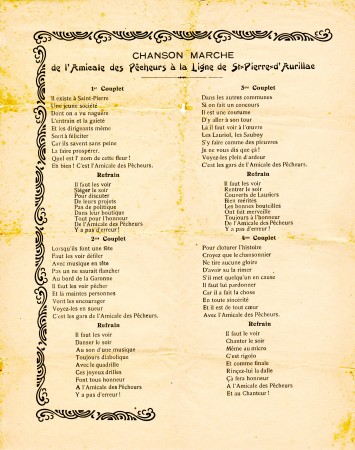 19 chanson de marche amicale des pecheurs