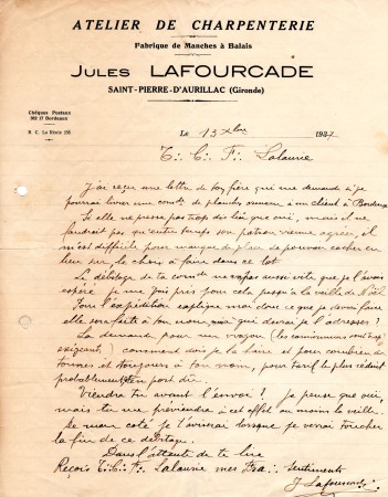 21 lettre jules lafourcade